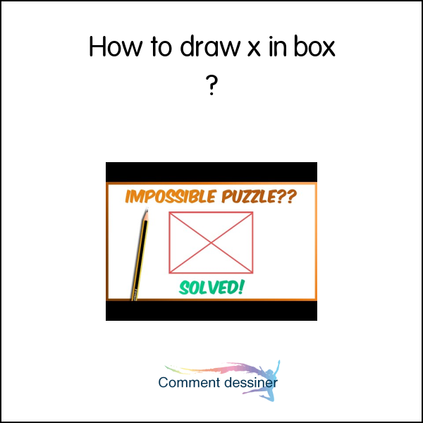 How to draw x in box How to draw